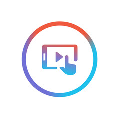 Line App Design Three Colors