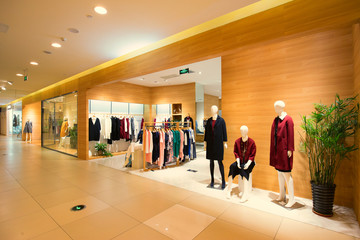 interior of shopping mall