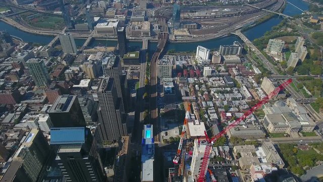 Aerial Pennsylvania Philadelphia September 2016 4K