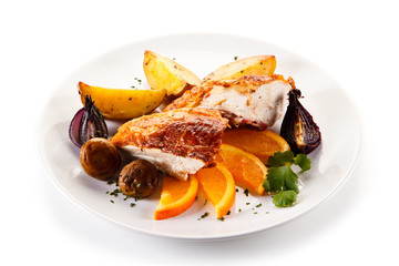 Roast chicken fillet