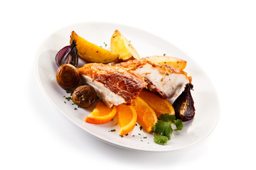 Roast chicken fillet