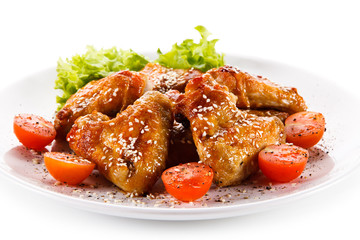 Roast chicken wings