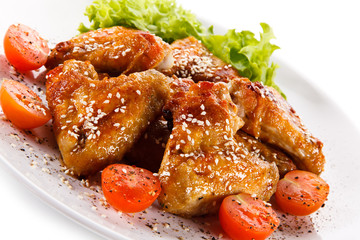 Roast chicken wings