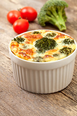 Vegetable casserole with broccoli