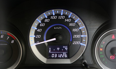Naklejka premium Car instrument panel