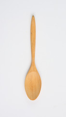 wooden spoon isolated over white