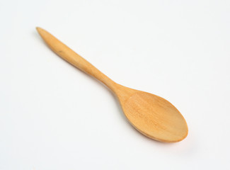 wooden spoon isolated over white
