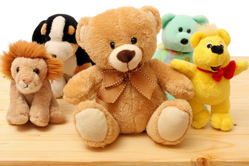 toy teddy isolated on white background