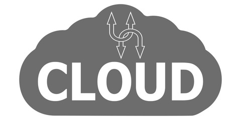 logo cloud storage data information