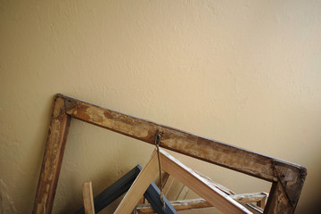 old wooden frames for paintings