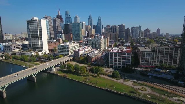 Aerial Pennsylvania Philadelphia September 2016 4K
