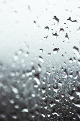 Drops on glass gradient focus