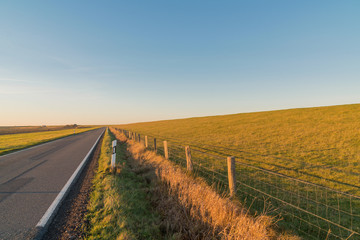 Naklejka premium Sonnenuntergang an der Nordseeküste