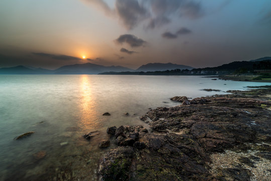 Rocky Shore Sunrise