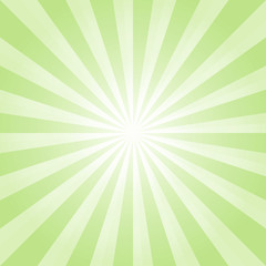 Abstract background. Soft Green rays background. Vector