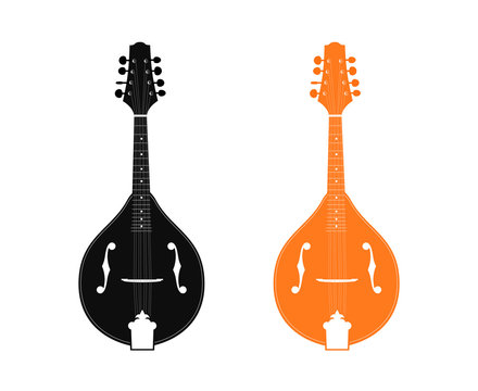 Silhouette of Mandolin
