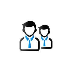 Duo Tone Icon - Businessman
