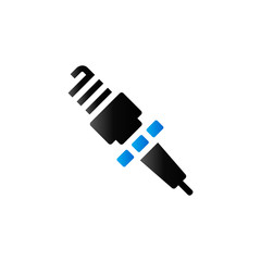 Duo Tone Icon - Spark plug