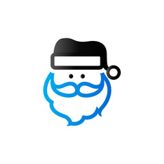 Duo Tone Icon - Santa head