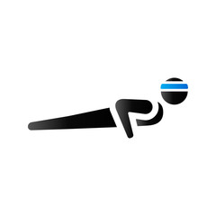 Obraz premium Duo Tone Icon - Push up