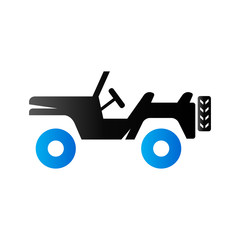 Duo Tone Icon - Military vehicle