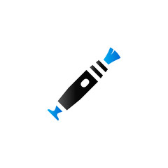 Duo Tone Icon - Camera lens cleaner