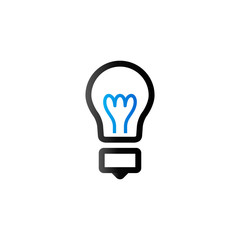 Duo Tone Icon - Lightbulb