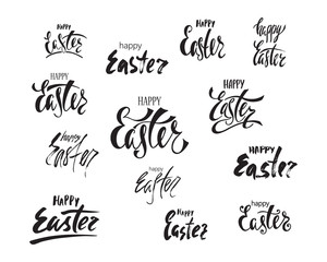 Happy Easter greeting card.
