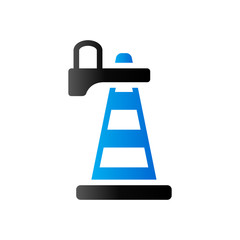 Duo Tone Icon - Traffic cone
