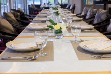 Formal table setting
