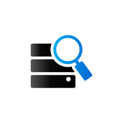 Duo Tone Icon - Database search