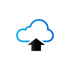 Duo Tone Icon - Cloud upload