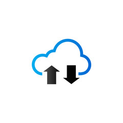 Duo Tone Icon - Cloud storage