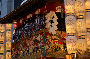 Lanterns of Gion festival, Kyoto Japan.
祇園祭駒形提灯 宵山 京都