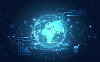 Abstract digital technology concept. vector background