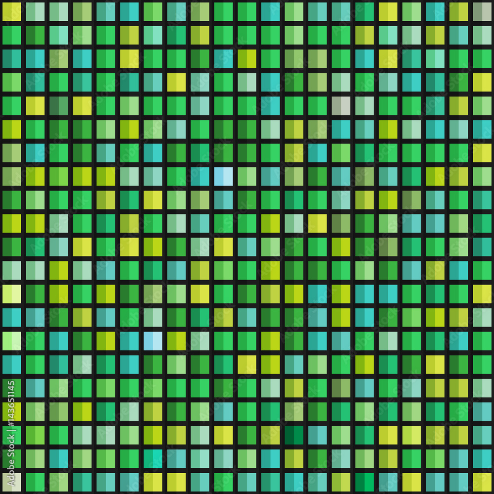 Aufkleber abstract geometric seamless pattern of color blocks