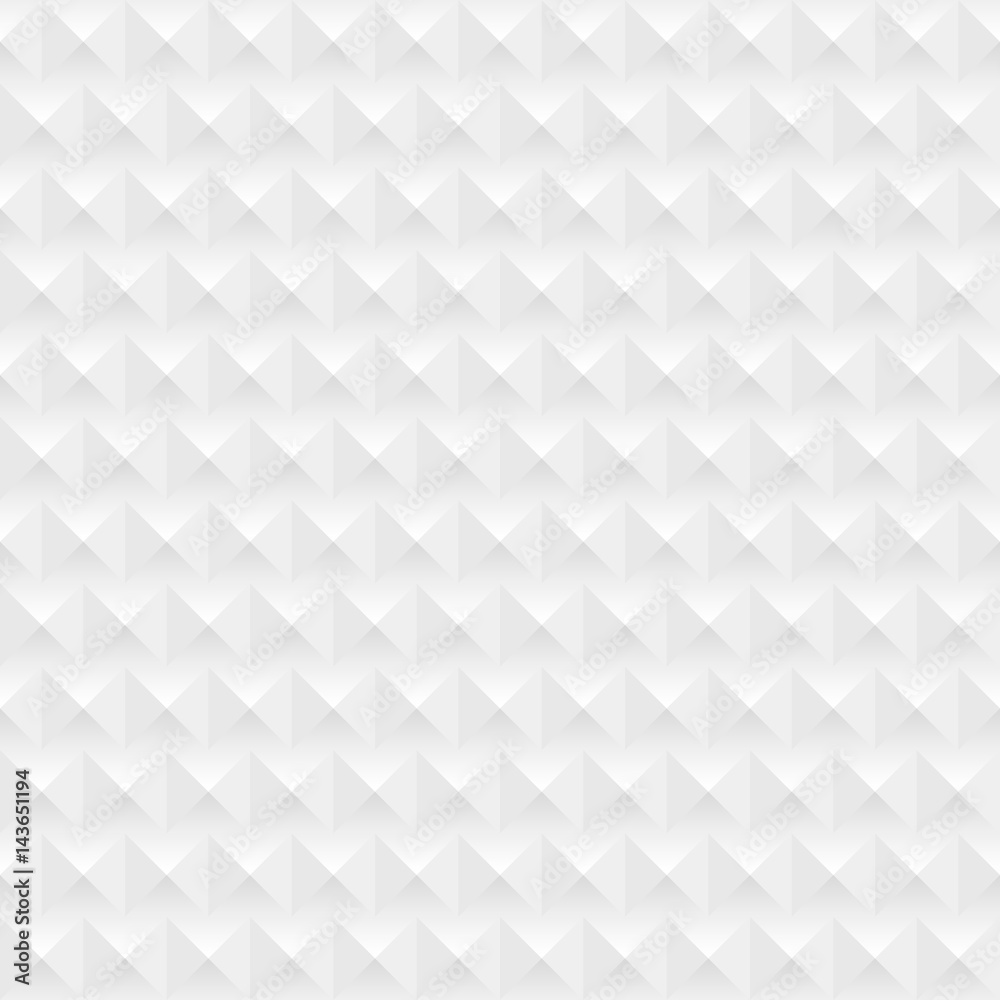 Poster Abstract vector seamless pattern. White vector texture. Brick wall structure