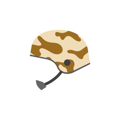 Flat icon - Military helmet