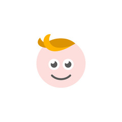 Flat icon - Newborn baby