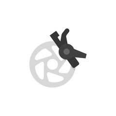 Flat icon - Bicycle brake