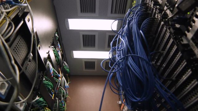 Macro Server Inside Part with Panels Wires and Connectors