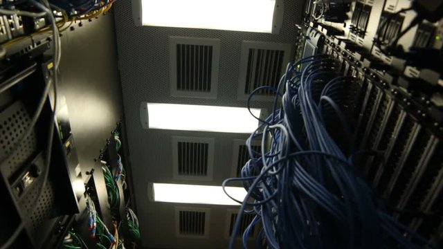 Server Inside Part with Wires Ports and Connectors