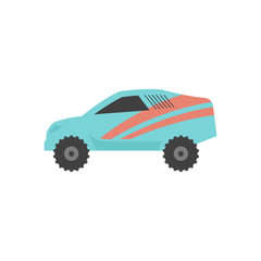 Flat icon - Rally car