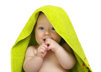 baby in towel
