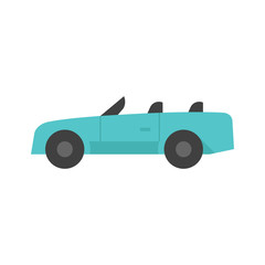 Flat icon - Sport car convertible