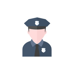 Flat icon - Police avatar