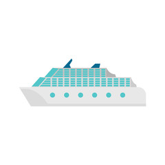 Flat icon - Cruise ship