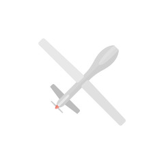 Flat icon - Unmanned aerial vehicle