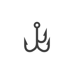 Flat icon - Fishing hook