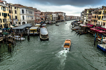 Fototapeta na wymiar A rainy day in Venice